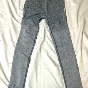 Gymshark Ombre Seamless Leggings- Black/light grey